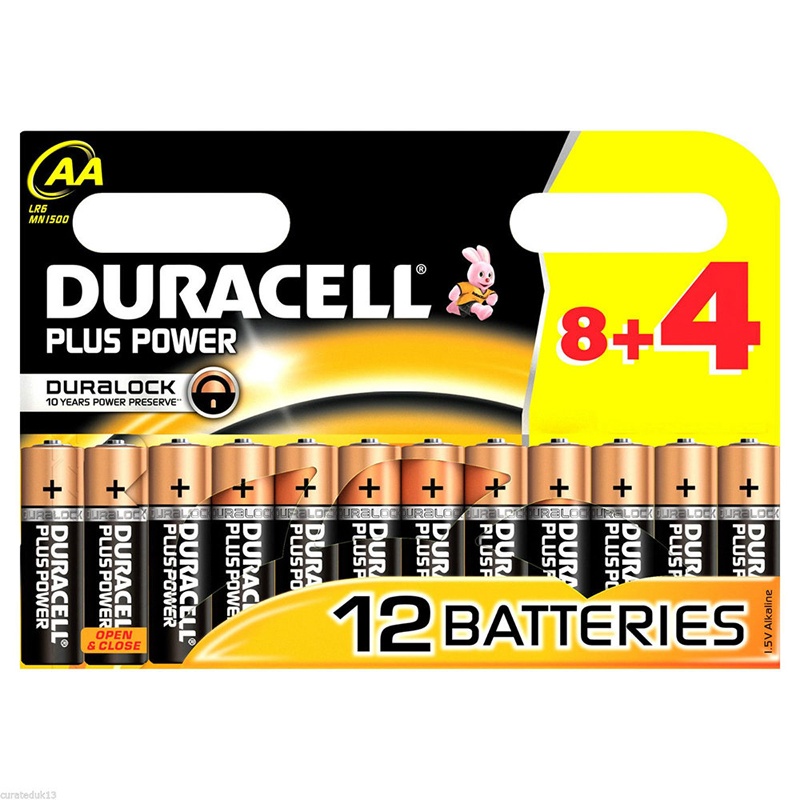 Duracell PLUS Power AA MN1500/4 Alkaline Batteries
